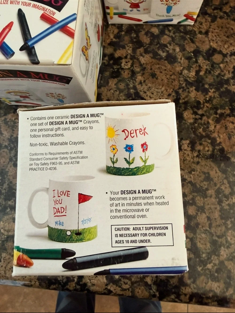 Vintage Design A Mug. A set of four boxes. Total 4 cups